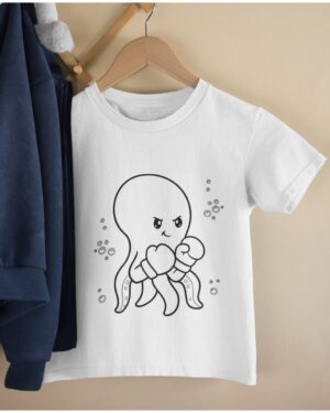 Red Octo T-Shirt – Little Tentacles, Big Smiles